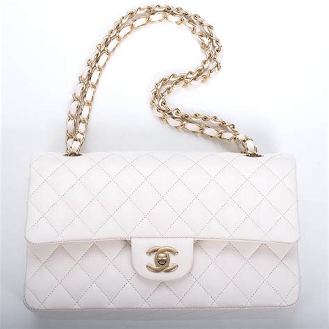 white chanel tote bag|chanel small white bag.